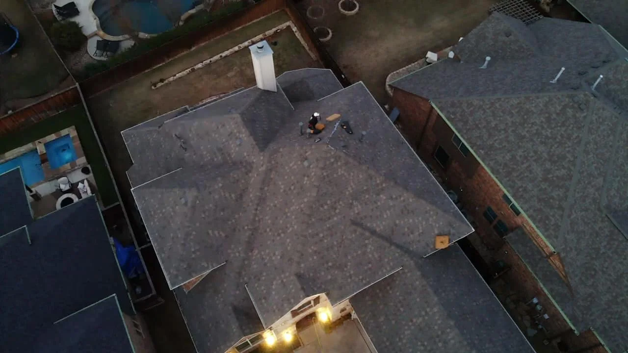 Completed roof replacement installation in North Texas - RidgeLock Roofing