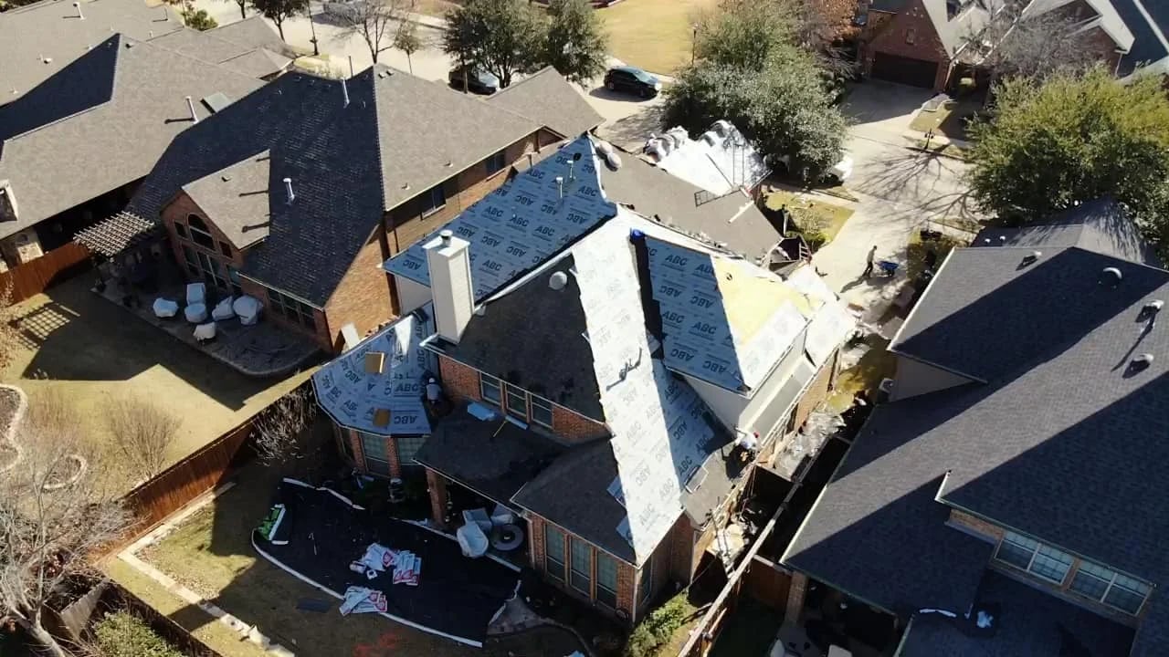 Professional roof replacement project completed in North Texas - RidgeLock Roofing